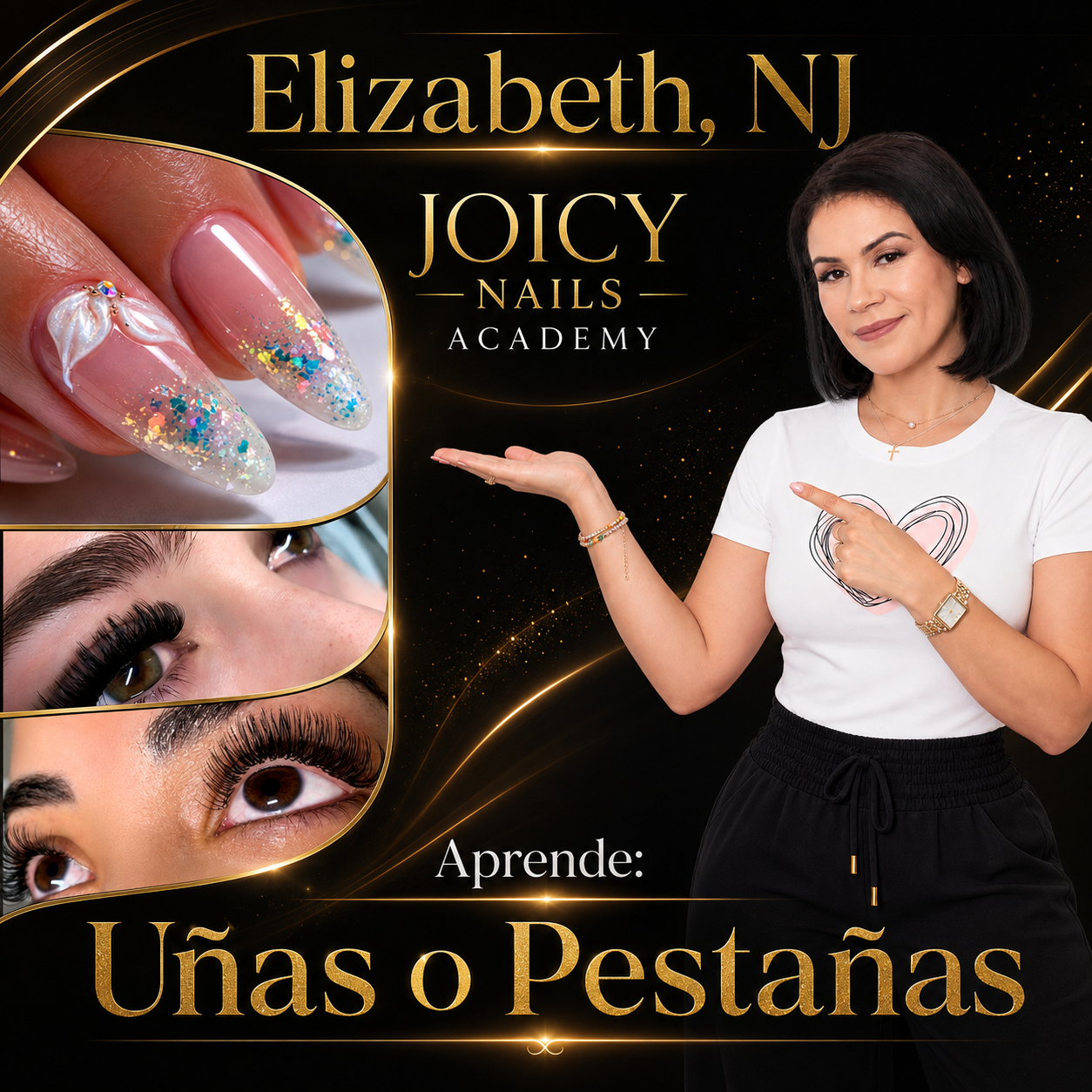 Curso presencial de Uñas o Pestañas en Elizabeth NJ