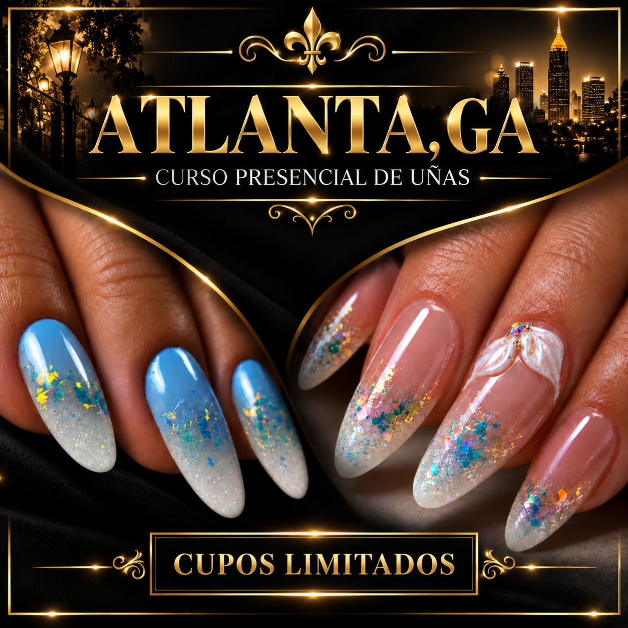 Curso presencial de uñas en Atlanta, Georgia
